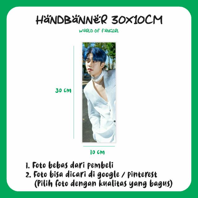 Handbanner 30x10cm