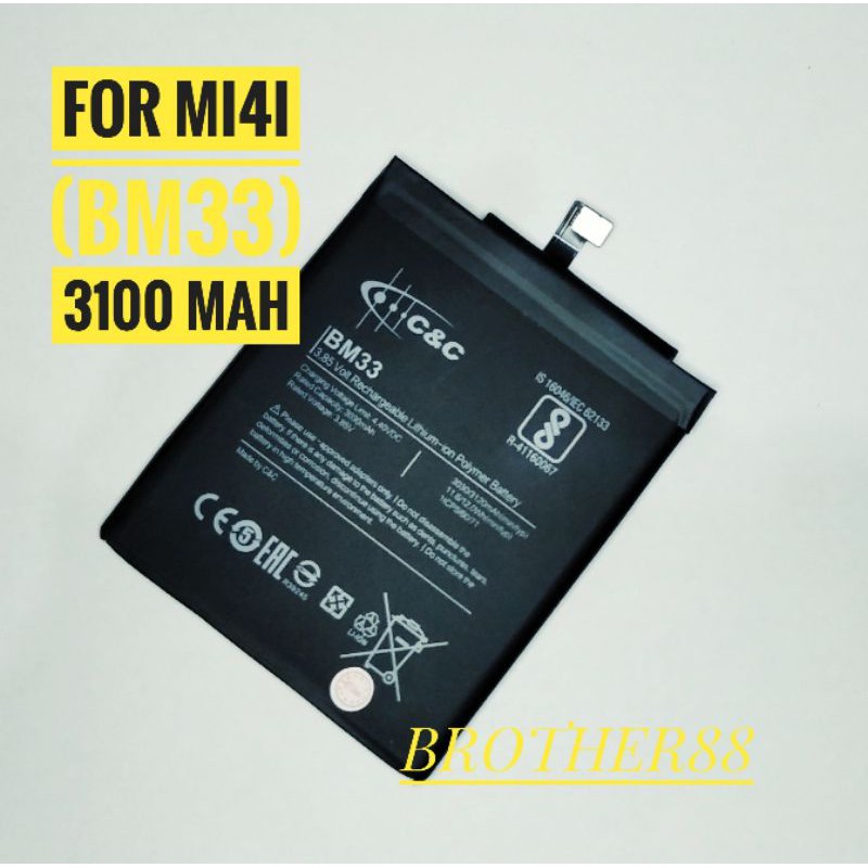 BATTERY BATERAI BATRE XIAOMI MI4I (BM33) ORIGINAL C&amp;C