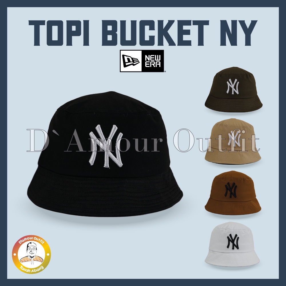 Topi Bucket Hat NY New York Yankees Topi Korea Bisbol MLB NBA Cap Loreng Camo, Biru Hitam Pria Dewasa Ori Distro NYC, YN Murah Premium Import 100% Anak Laki Wanita Unisex Bordir Polos Baseball Besball Bassball Basball Basseball 59Fifty Ootd Korean Style