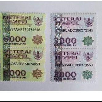 

[KODE PRODUK 6LZMT5199] MATERAI Matrai 3000, 6000, 10000 / 3.000 /6.000 / 10.000 ORIGINAL ASLI materai LANGSUNG DARI POS