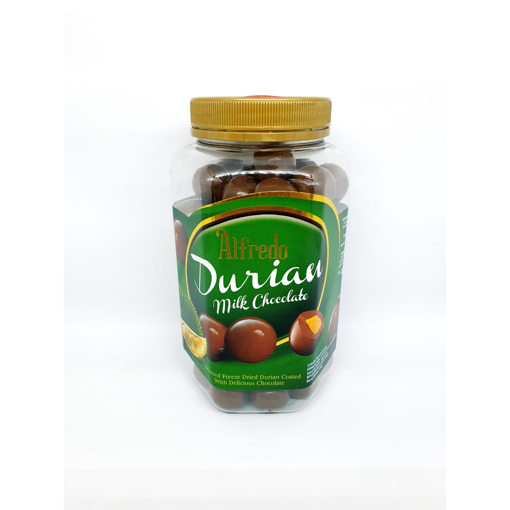 

Coklat Alfredo rasa durian milk chocolate 450g