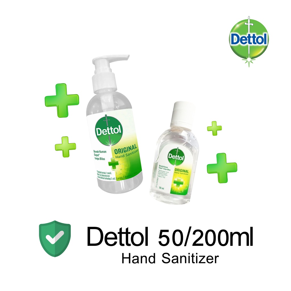 Jual Dettol Hand Sanitizer Original 200ml Pump Shopee Indonesia