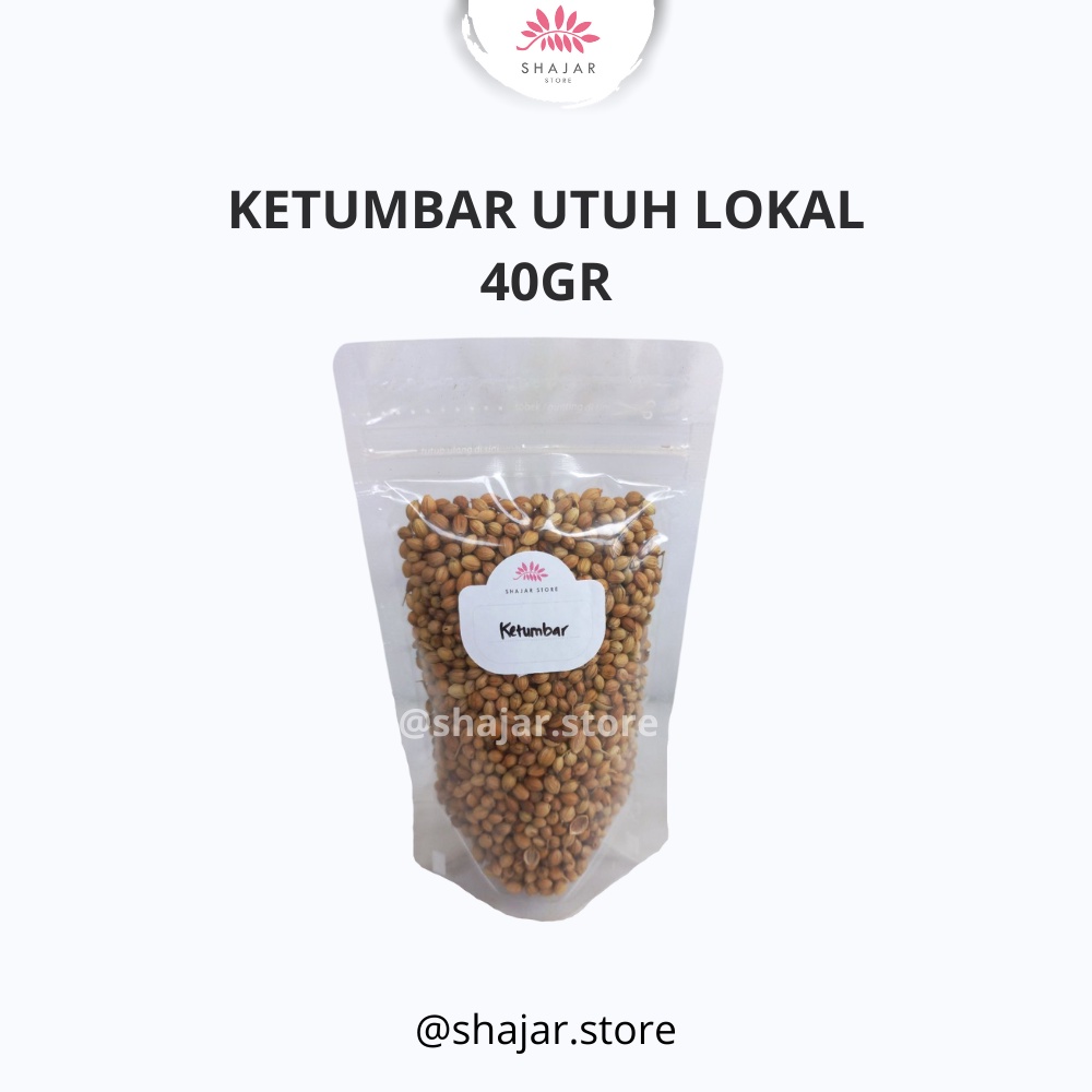 

KETUMBAR 40GR UTUH TANPA PEMUTIH / KETUMBAR LOKAL ORGANIK / CORIANDER SEED/ BAHAN JSR / REMPAH JSR