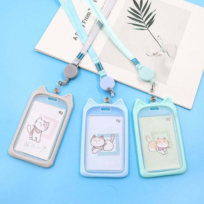 [COD] Tempat Penyimpanan Kartu ID Card Name Tag Card Holder Tanda Pengenal Gantungan ID Card Lucu Cute Import