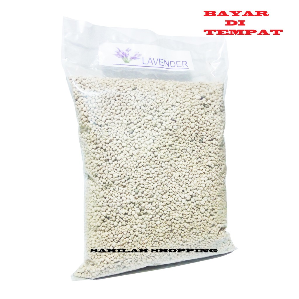 PASIR KUCING GUMPAL WANGI HAMSTER IKAN BENTONITE AROMA LEMON 1 KG
