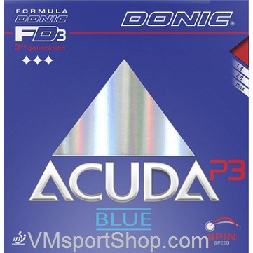 Donic Acuda Blue P3 - Karet Rubber Bet Bat Pingpong Tenis Meja