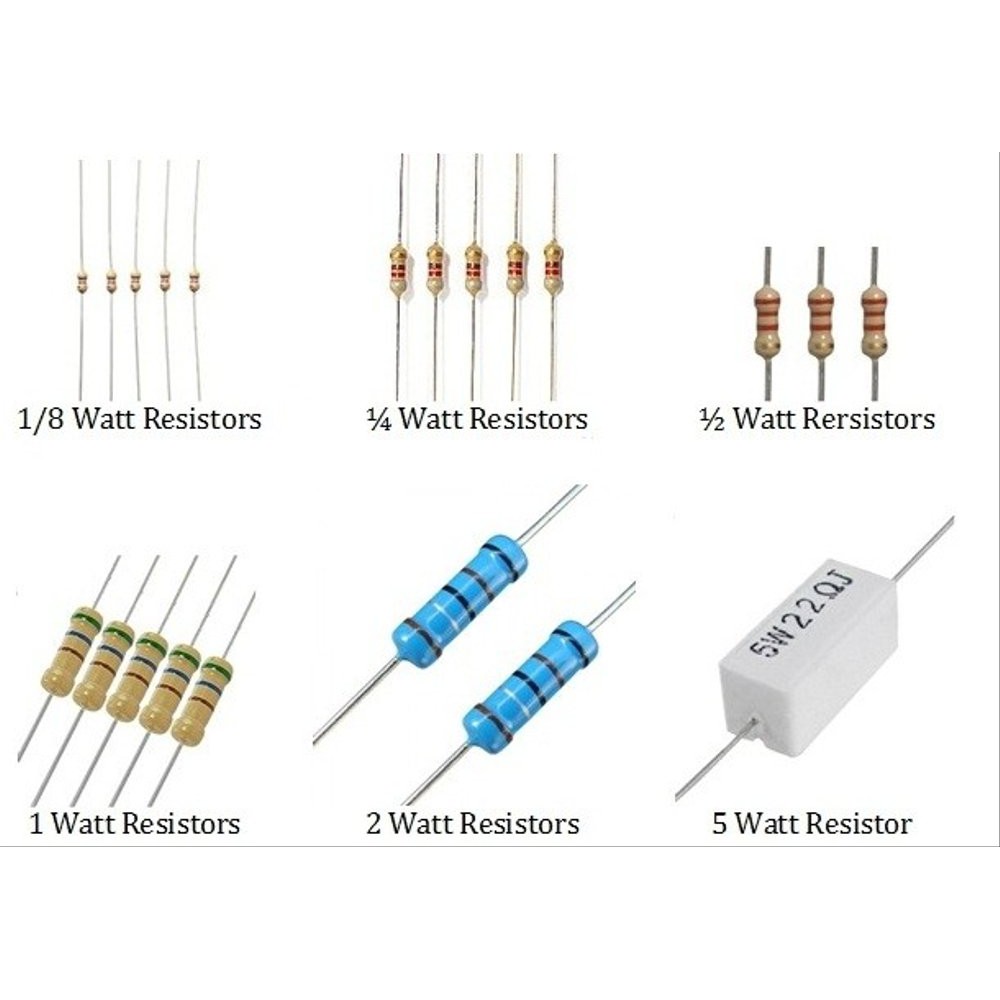 Komponen Resistor Berbagai Ukuran Ohm