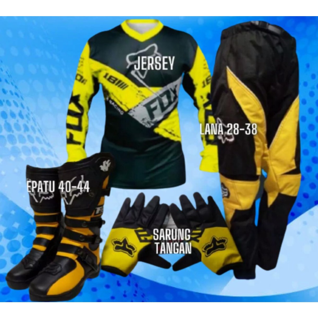 JERSEY TRAIL ADVENTURE PAKET SETELAN BAJU MOTOR TRAIL MOTOCROSS SATU SET JERSEY ADVENTURE DEWASA
