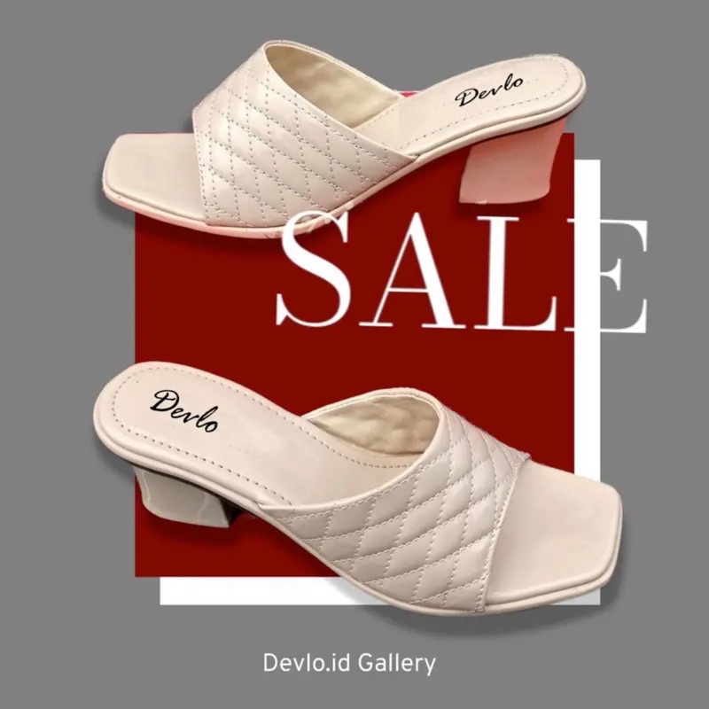 Heels Wanita Sandal Hak / High Heels Premium Quality (Hak Tahu Devlo)