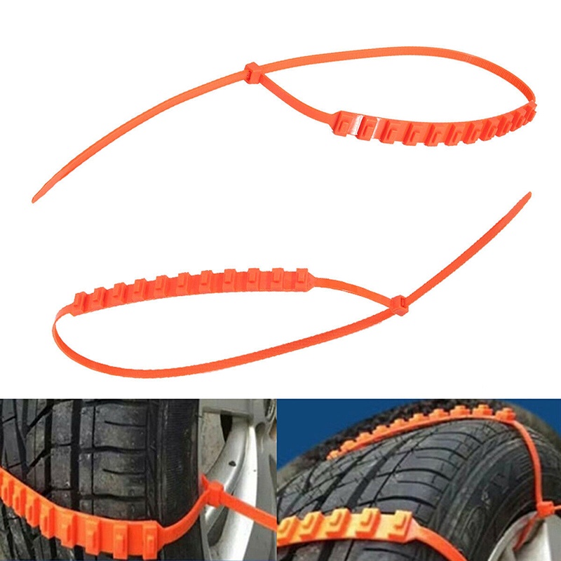 (LUCKID) 1pc Strap Rantai Ban Mobil Anti Slip Bahan Nilon Untuk Medan Salju