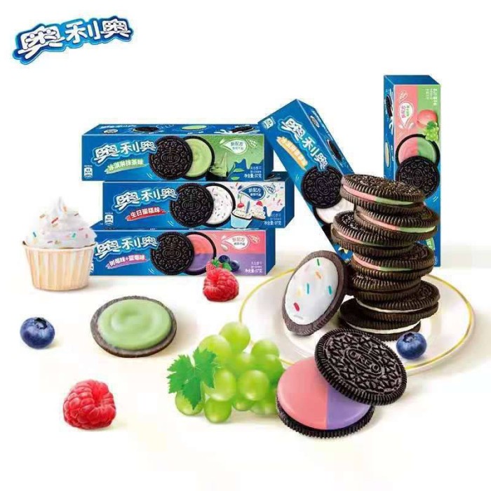 

OREO Biscuit Limited Edition Snack Impor Camilan Instant Wafer Roll - Matcha