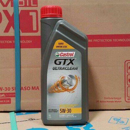 OLI MESIN MOBIL BENSIN LCGC CASTROL GTX ULTRA CLEAN 5W-30 1 LITER