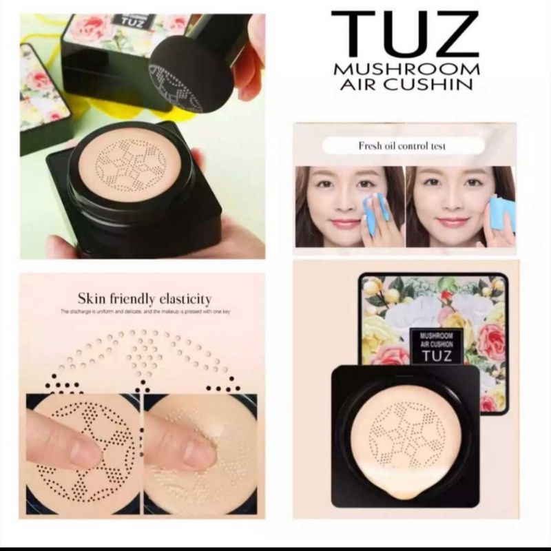 [Per Pc] Bedak Foundation Basah TUZ Mushroom Head Air Cushion