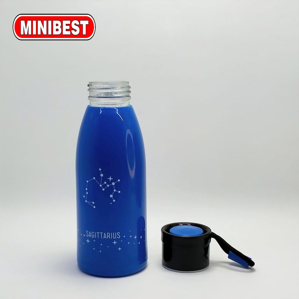 MINIBEST Botol minum kaca berkarakter Zodiak 300ml