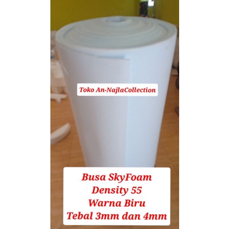 Busa Pet Jilbab Meteran Sky Foam Density 55 Tebal 3mm