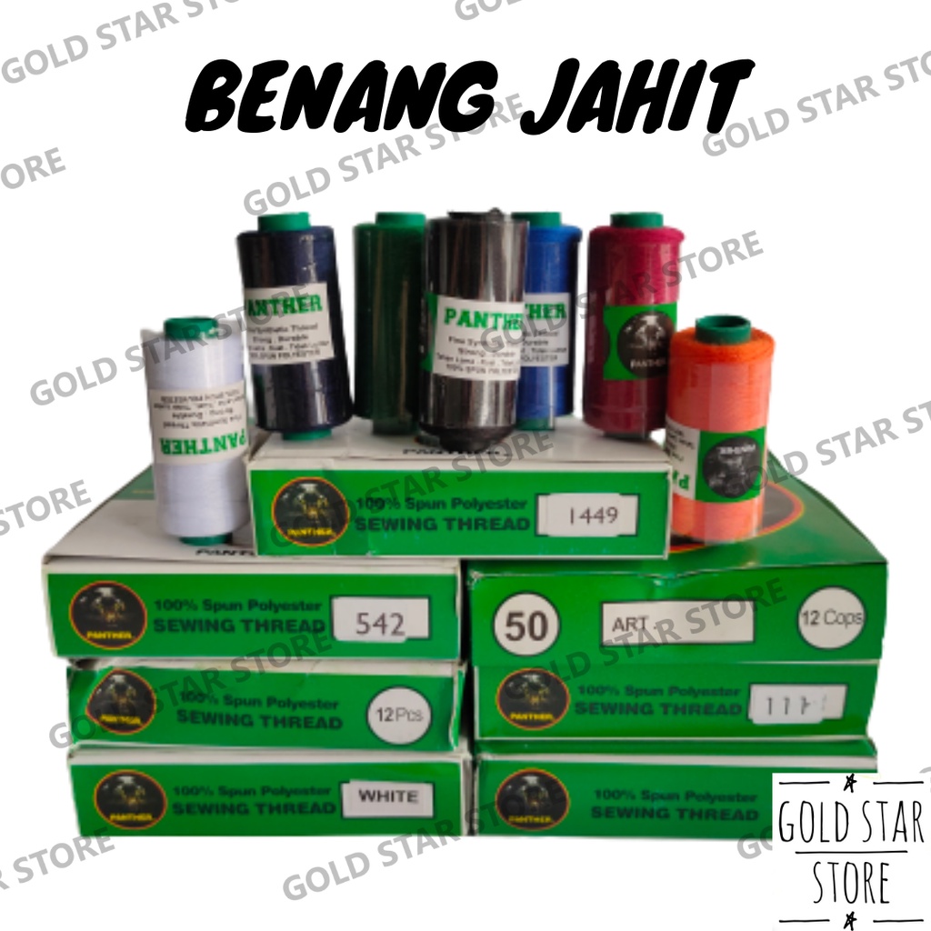 Benang Jahit 500 Yard Benang Jahit Panther Benang Jahit Katun Warna