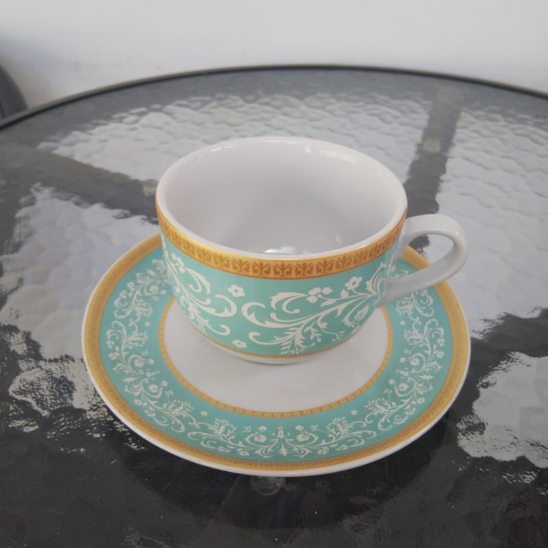Coffee Cup | Cappucino Cup Porcelain | Cangkir Kopi motif ornamen | Tea Set