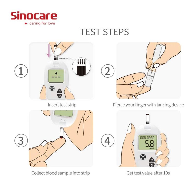 Tester Gula Darah Diabetes Blood Glucose Sugar Meter