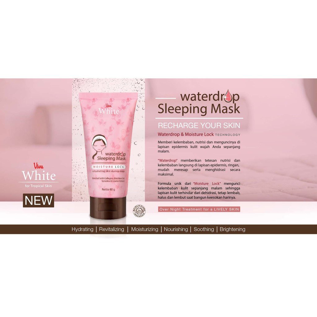 (BOSS) Viva White Waterdrop Sleeping Mask - Viva sleeping mask