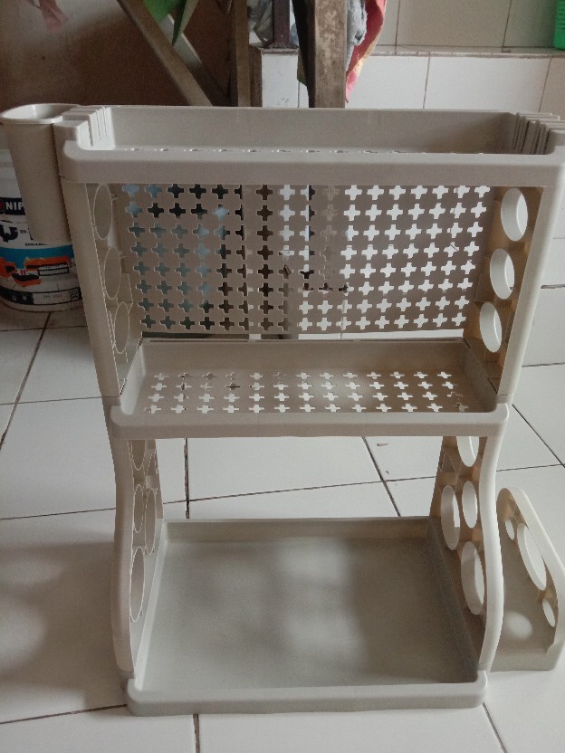 Rak Tempat Bumbu Dapur Serbaguna Dinding Minimalis Plastik Perabotan Dapur Rumah Tangga Murah Zk268