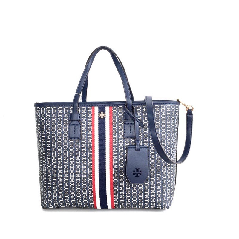 ToryY Burch Gemini Link Canvas Small Tote