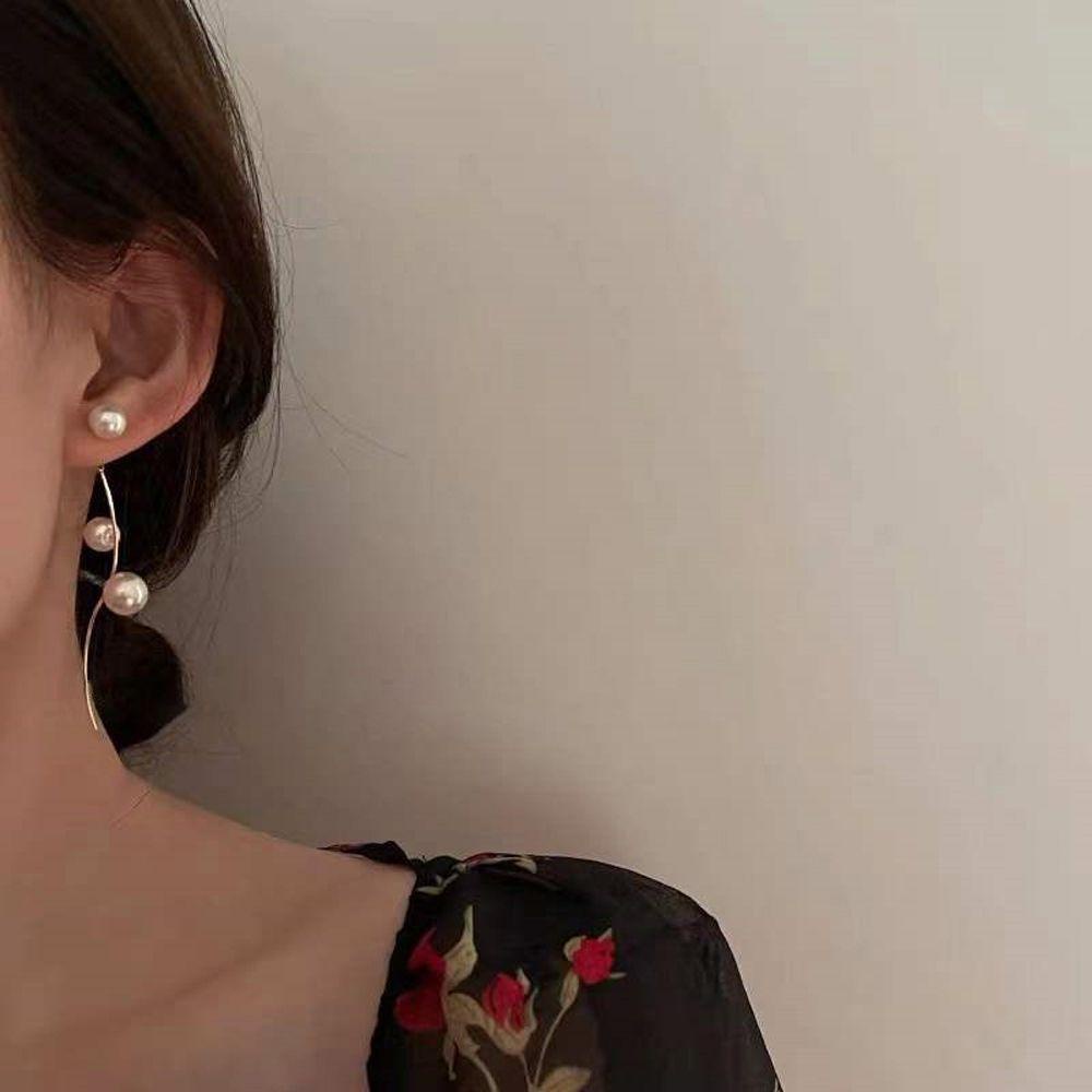 Mxbeauty Anting Wanita Indah Sederhana Lucu Elegan Temperamen Manis Perhiasan Fashion