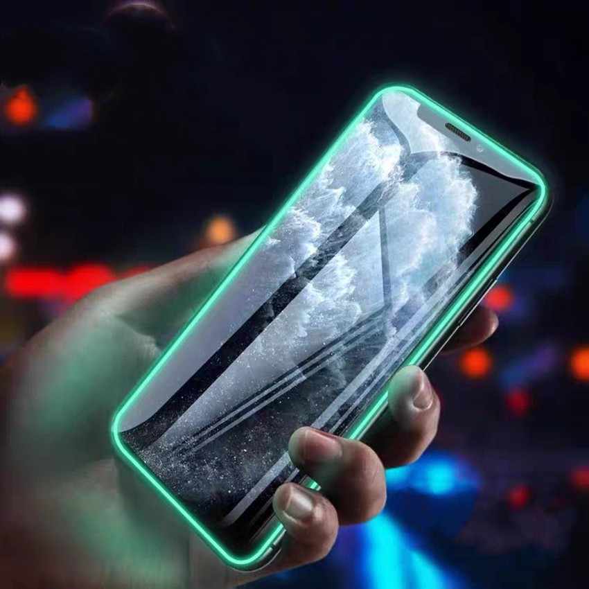 GLOW in THE DARK Tempered glass IPHONE 11 / 11 PRO / PRO MAX / X / XS / XR / 8/7/6/6s PLUS / SE 2020