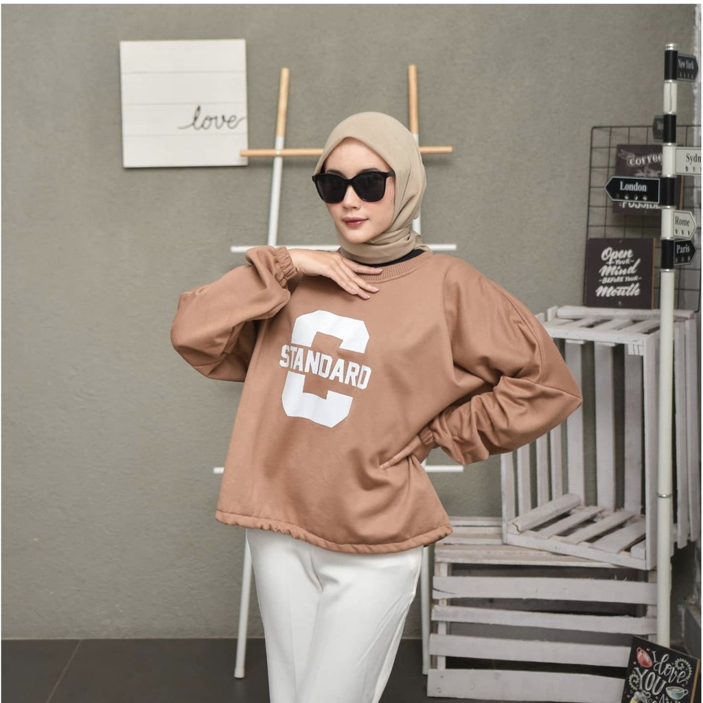 C Standar sweater atasan wanita blouse