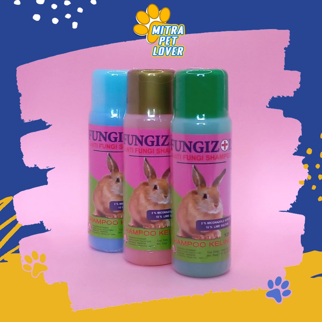 SHAMPOO ANTI JAMUR KELINCI - FUNGIZOL K 125 ML ORIGINAL - SAMPO RABBIT ANTI FUNGI GATAL, BULU HALUS BERSIH WANGI HARUM LEMBUT AMAN - MURAH GARANSI ASLI KUALITAS - PET ANIMAL TAMASINDO OBAT KESEHATAN &amp; VITAMIN TERNAK HEWAN BINATANG PELIHARAAN MITRAPETLOVER