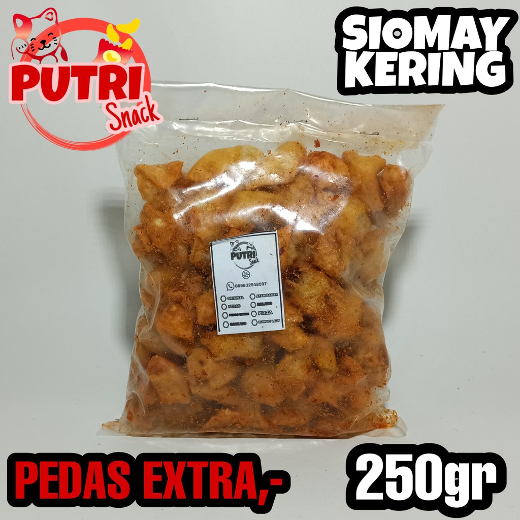 Siomay Kering Bumbu Seblak 250gr Original / Pedas / Pedas Extra