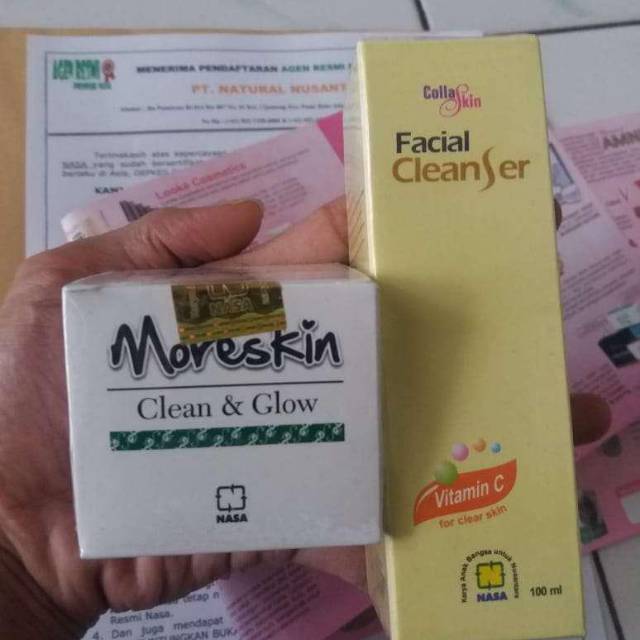 Paket kinclong adn Glowing  wajah kulit berminyak  nasa Original