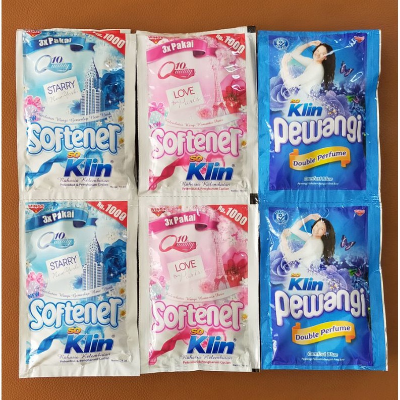 SOKLIN SOFTENER PEWANGI JUMBO 70ML RENCENG (ISI 6 SACHET)