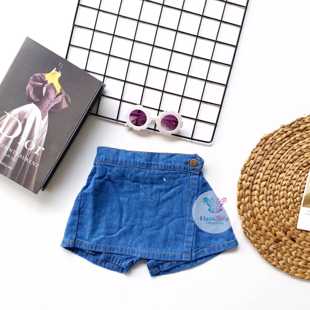 Plazababyku HOTPANTS ROK CELANA JEANS ANAK 1-3 TAHUN/ ROSIE JEANS