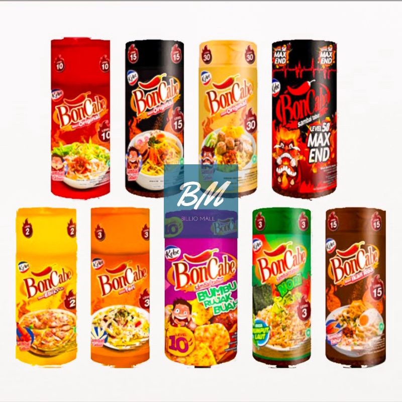 

Kobe Boncabe BOTOL / Bon Cabe Botol Level 2 3 10 15 30 50 Max End Nori / Boncabe sambal tabur Botol