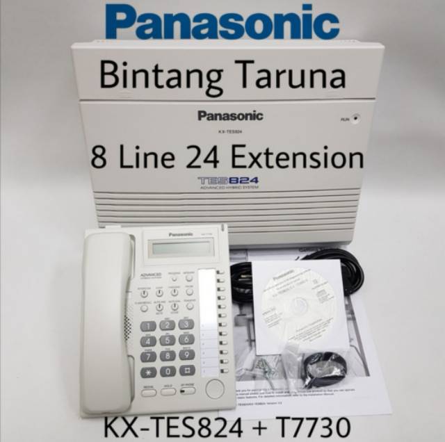 Pabx Panasonic TES824 + 1x KX-T7730 (Full Kap 8 Line 24 extension)