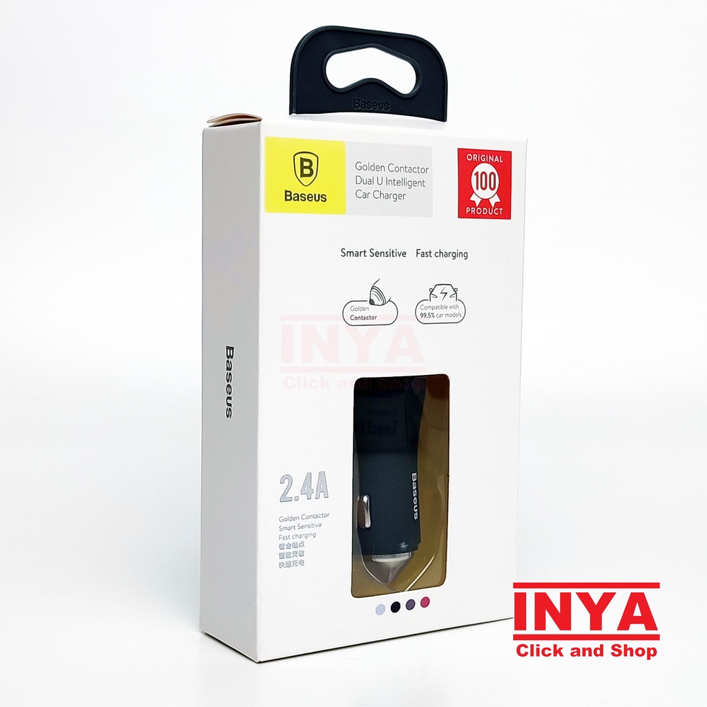 BASEUS CAR CHARGER DUAL USB INTELLIGENT OUTPUT FAST CHARGING BSC-C6