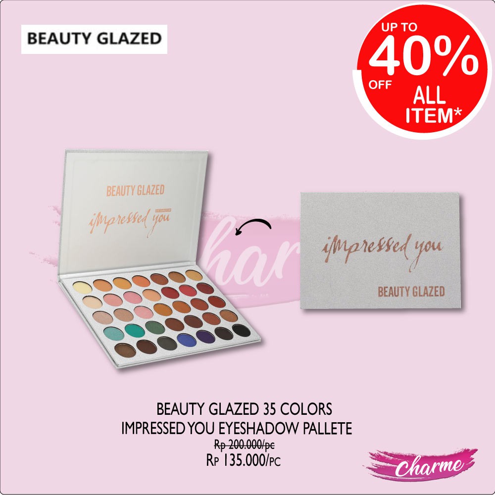 (READY &amp; ORI!) Beauty Glazed Eyeshadow Pallete 35 Color Warna Impressed You B17 B 17