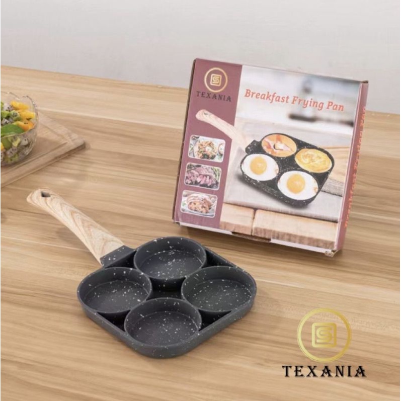 Pancake Egg Omelet Frying Pan/Frypan  grill steak/Fraypan Telur 4Hall dan 3Hall/Cetakan Telur