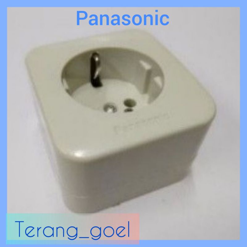 Stop kontak Panasonic Tempel / Colokan Tunggal Panasonic / Outbow Socket WKJ 1131 Panasonic