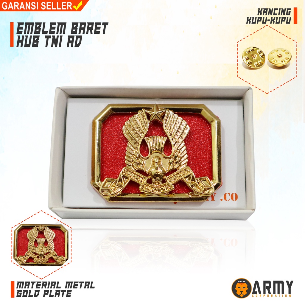 Emblem Baret Kapota Yudha Hubdam Perhubungan Kodam Hub TNI AD