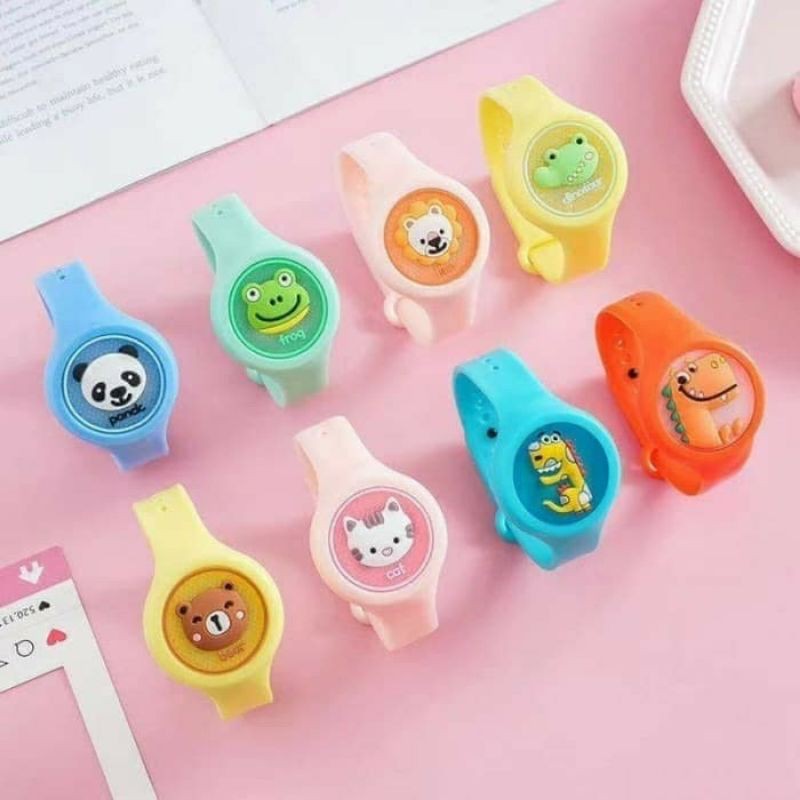 grosir isi 6 pcs gelang anti nyamuk LED bayi anak anak