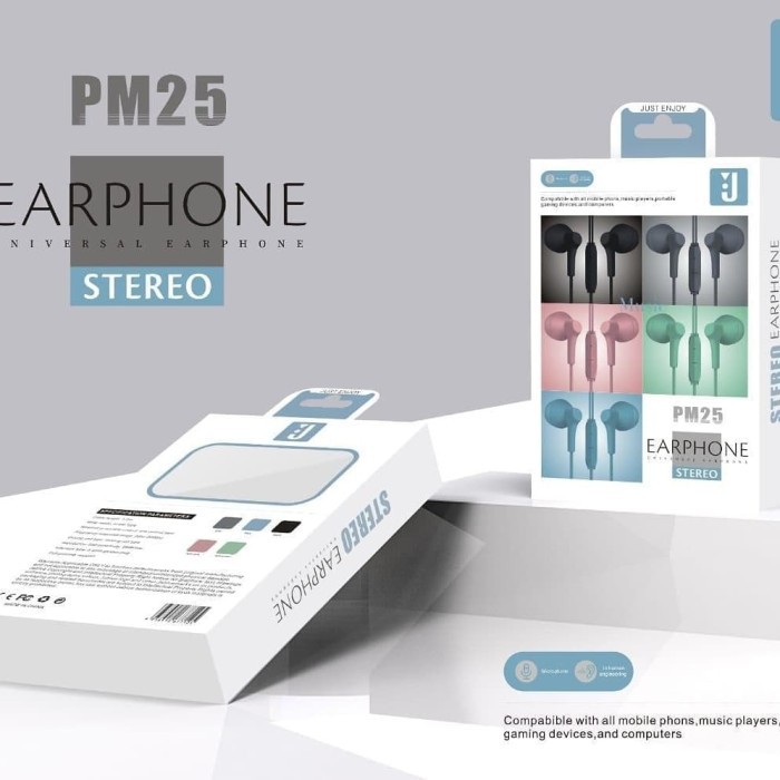 Headset Earphone Handsfree HF JBL PM-25 Stereo Super Bass Macaron