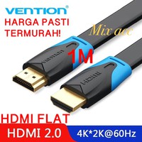 [1M - B02] Vention Kabel Flat multimedia kabel v1.4b Full HD 3D multimedia kabel 1 m Flat B02