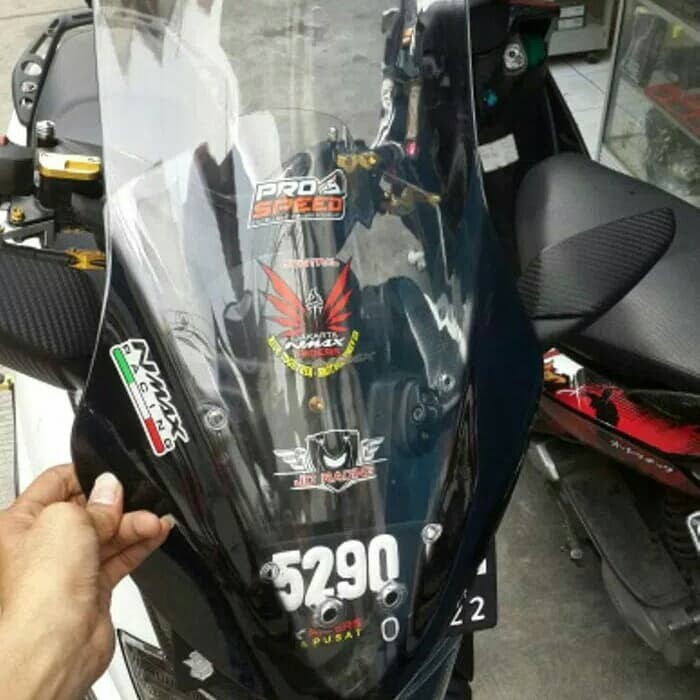 Visor Winsil Nmax 2 Warna Windshield NEMO Aksesoris Variasi Yamaha Nmax 2 warna 2 tone