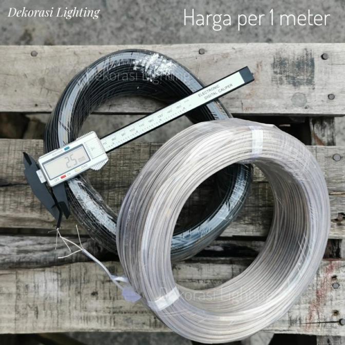 Kabel Bening Transparant + Sling Stainless Untuk Lampu Gantung