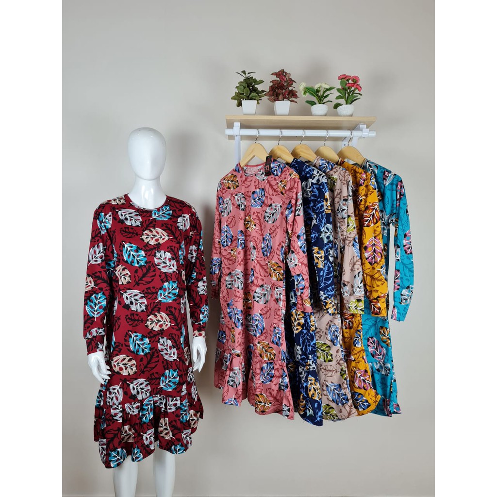 SEVENTY ONE TUNIK PRINTING REMPEL BAWAH MOTIF JANDA BOLONG