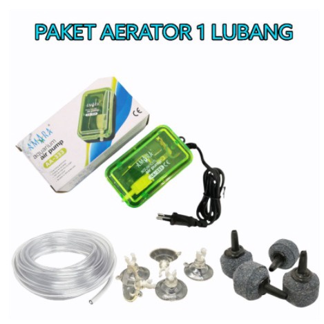 Paket Aerator 1 Lubang Gelembung Udara Aquarium lebih hemat dan praktis