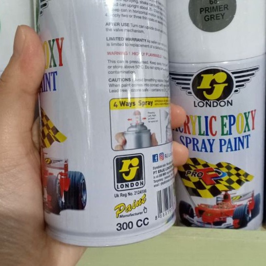 Pilok Pilox Cat Semprot ERJE London RJ London 300cc - Primer Grey / Cat Dasar Epoxy (68)