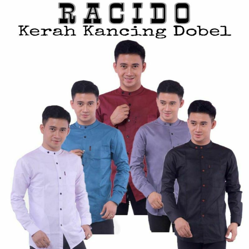 BAJU KOKO polos Kancing | baju koko lebaran