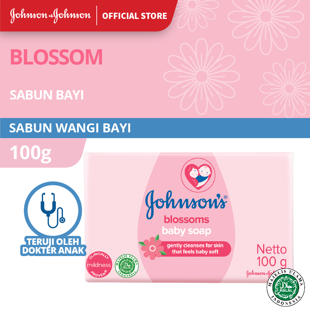 JOHNSON'S Blossoms Baby Bar Soap - Sabun Bayi 75gr